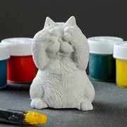 Фигурка под роспись "Кот играет в жмурки" 5541016