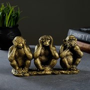 Статуэтка "3 шимпанзе на ветке" 902