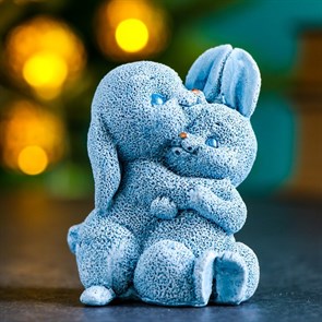 Фигура "Семейка зайчиков" серо-голубые 92 430