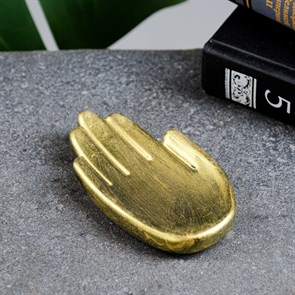 Подставка для мелочей "Ладошка" состаренное золото 92105