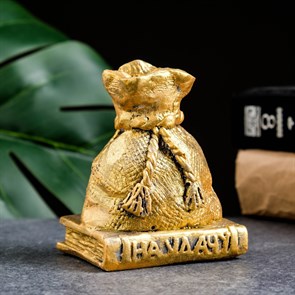 Фигура "Мешок на удачу" золото 92 375