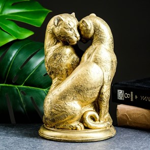 Фигура "Дикие Кошки" состаренное золото 92 511