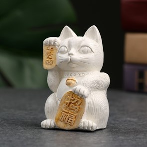 Фигура "Котик денежный" перламутр с золотом 92 729