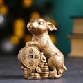 Статуэтка "Кролик на деньгах" состаренная бронза 92218 - фото 94348