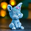 Фигура "Зайка Мария" серо-голубая 92 486 - фото 94383