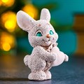 Фигура "Зайка с сердечком" бежевый 92 421 - фото 94393